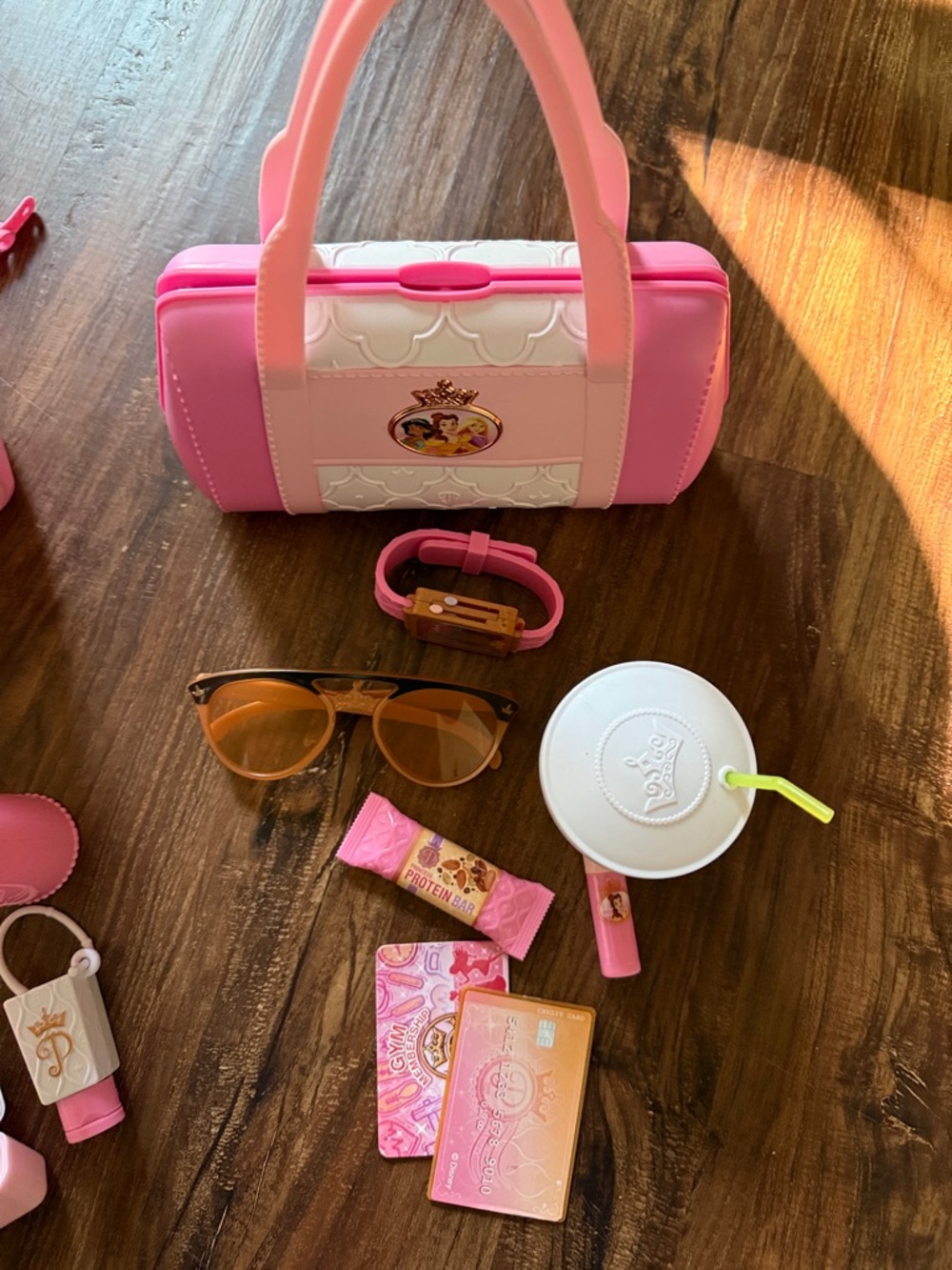 Kids Pink Princess Play Purse and Backpack Set - Picture 4 of 7